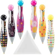 6 Styles 5D Diamond Drill Painting Pen Tools Plastic Tray, Diamond