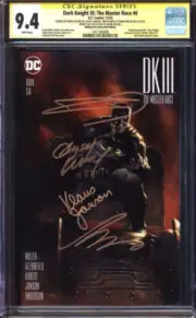 DARK KNIGHT III: THE MASTER RACE #6 CGC 9.4 WHITE PAGES // BULLETPROOF RED 4X SS