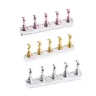 DIY Magnetic Nail Holder Practice Display Stand Acrylic Crystal Showing Shelf