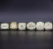 Kobe Bryant L.A Lakers 5 Championship Ring + bonus retirement ring w/display box