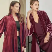 NWT BCBG MAXAZRIA TEMPEST HIGH AND HIGH VELVET KIMONO COAT SZ S $350