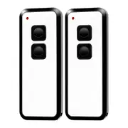 433.92 MHz Garage Door Remote Control, for NOVOTRON 502 MAX43-2, MINI-,Garage Door Opener 2Pack Black White