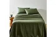 MyHouse Flannelette Sheet Set - Moss - Single