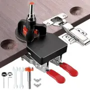 Adoles 35mm Concealed Door Hinge Jig， Accurate Locking Cabinet Hinge Jig，Alum...