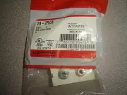 Wiremold Interlink 2A-2RCA, Dual Audio Insert, New