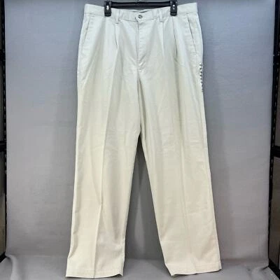 NWT Dockers Khaki Pants Men's 38X32 Classic Fit Pleated Front No Wrinkle Twill
