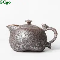 在飛比找蝦皮商城優惠-5Cgo新年吉祥物茶壺功夫茶具陶瓷日式小茶壺粗陶仿古窯變泡茶