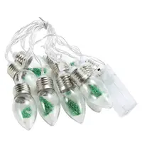 在飛比找蝦皮商城精選優惠-Snow Globe 聖誕燈串電池供電聖誕樹裝飾燈 10 個