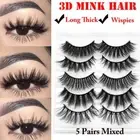 Wispies Handmade Crisscross 3D Mink Hair False Eyelashes Eye Lash Extension