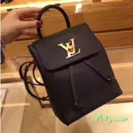 二手精品 LV SAC A DOS LOCKME MINI 路易威登 雙肩包 後背包 迷你 M54573 黑色