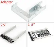 3.5" 2.5" SAS HDD Tray Caddy Adapter For Dell PowerEdge R310 R510 R900 R720XD