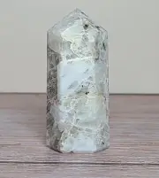 2" Mini Rainbow Moonstone Polished Crystal Stone Tower Point Obelisk