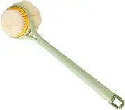 NULYLU Long Handle Back Scrubber Bath Brush for Shower Body Exfoliator Comfortable Texture Soft Nylon Bristles