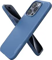 [Smartish] iPhone 15 Pro Magnetic Case - Gripmunk Compatible with MagSafe [Lightweight + Protective] Slim/Thin Grip Cover with Microfiber Lining for Apple iPhone 15 Pro - Blues on The Green