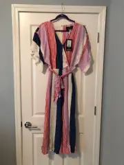 NWT Modcloth Collectif Sunset Stripes Jumpsuit Size 10 US 14UK