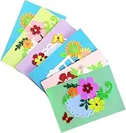HAPINARY Educational Playthings DIY Greeting Cards Kit for Boys and Girls Handmade Cards Material Craft Kits for Beginners Random Style