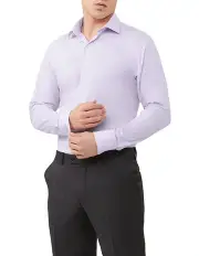 [Van Heusen] Slim Shirt 1 Col Dobby in Lilac