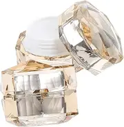 OSOLADY Compact Cream Bottles 2 Pack Acrylic Jars for Reusable Travel Size Toiletry Bottles