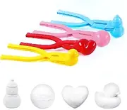 4 Pcs Set Snow Ball Toys, Snow Ball Maker Clip, Snow Toy Kit for Winter Outdoor Fun Vine3
