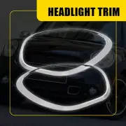 2x Headlight Cover Head Lamp Bezel Ring For MINI R60 Cooper Countryman 2011-2016 (for: Mini)
