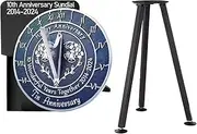 MEDIEVAL CRAFT 10th Tin Wedding Anniversary 2024 Sundial with Stand 10"