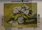 Printed needlepoint Tapestry canvas Only 30x40 Cm Daisies Rto