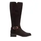 Clarks Womens Maye Aster Brown Suede Casual Boots Shoes