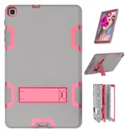 MCC Stylish Shockproof Samsung Galaxy Tab A 10.1 2019 Case Cover Kids T510 [Grey+Magenta]