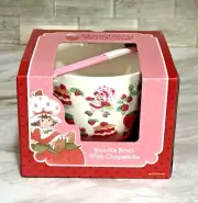 Cute Strawberry Shortcake White Ramen Noodle Ceramic Bowl with Chopsticks