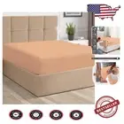 100% Cotton Peach Full Fitted Sheet - 400 Thread Count, OEKO-TEX Certified