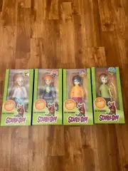 LDD Presents Scooby Doo Mystery Inc Build a Figure Scooby Set of 4 Dolls 99644