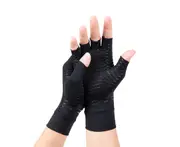 Compression Copper Arthritis Gloves Hand Wrist Finger Joint Support 1 Pair-XL size