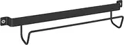 Ladder Holder, Modern Wall Bracket for Household Ladders, Suitable for Wenko Designer Folding Step Ladders, High-Quality Metal in Black, 33.5 x 6.5 x 7 cm