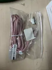 Original Verizon Pink 4FT Braided USB Type-C to USB-C Charge Data Cable
