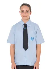 Navy Tie With Crest