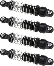 VGOL 4Pcs Shock Absorber with Springs&Screws Compatible with TRX4M 1/18 RC Crawler Shocks- Absorber Oil Threaded Damper Aluminum