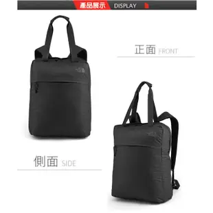 【美國 The North Face】抗撕裂旅行雙肩背包18L Glam Tote/可手提.攻頂包_黑_3RHV