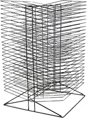 Art Drying Rack for Classroom,Double-Sided Studio Art Training Rack,50 Removable Shelves Drying Easel,Suitable for Office File Storage Box