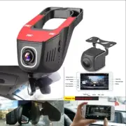 Car Dash Cam Hidden 1080P Front Rear Camera DVR WiFi Dash Camera Video Recorder (for: Porsche)