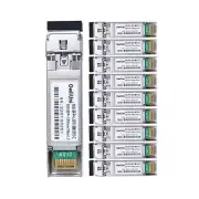 10Pcs Single Mode 10G SFP+ Fiber Module Network Transceiver, LR SM1310nm 10km...