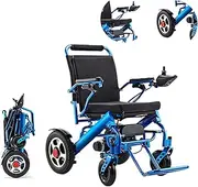 Lightweight Portable Smart Chair, Folding Electric Powered Wheelchair, Personal Mobility Scooter Wheelchair, Weighs Only 59 Lbs with Battery - Supports Up to 220 Lbs