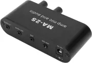 Sound Preamplifier Dynamic Microphone Preamp Small Stereo Audio Preamplifier wit