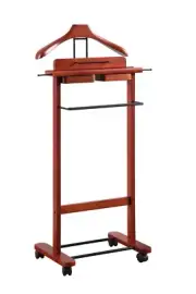 Proman Products Deluxe Suit Valet Stand with Top Tray, Slide Out Tray and Hanger