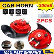 2X 12V 300DB Super Train Horn For Trucks SUV Car Boat Motorcycles Speaker Treble (for: Daihatsu)