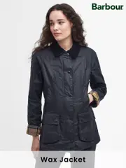 Barbour® Navy Beadnell Classic Wax Jacket (433566) | $608
