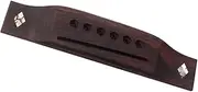 ERINGOGO 6 Strings String Rosewood Acoustic Guitar Bridge Replacement Slotted Saddle with Seashell Decor for Folk Classical Guitars Easy DIY Installation