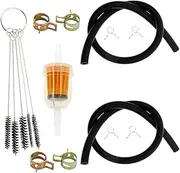 LIYYDS 1/4 Inch Fuel Line Gas Filter Compatible with Yamaha G2 G5 G8 G9 G11 G14 G16 G17 G18 G19 G20 G21 G22 G27 G29 TH16 TH18 TH520 TH575 EH12 EH65 EH72 EX13 Decks Club Car Lawn Mower Tractor Gator