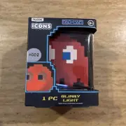Pac Man Blinky Character Icon RED Light Retro Arcade 4" Night Lamp #002