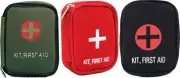 Mini First Aid Kit Cotton Canvas with Cross Side Zipper Mini Small Pouch