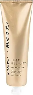 Sun + Moon Daily Facial Exfoliator for Rejuvenating Skin with Honey and Grapefrut - 5.1 fl oz